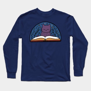 book cat Long Sleeve T-Shirt